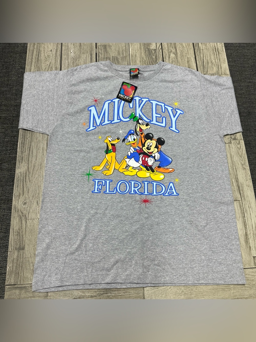 NWT Vintage 90s Mickey Unlimited Florida graphic tshirt Cosplay Retro Cartoon XL